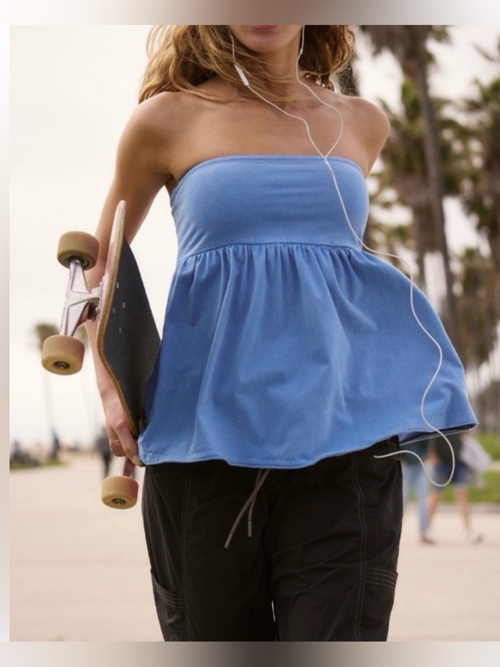NWT! FP Free People Movement Hot Shot Babydoll Tube Top Sz XS